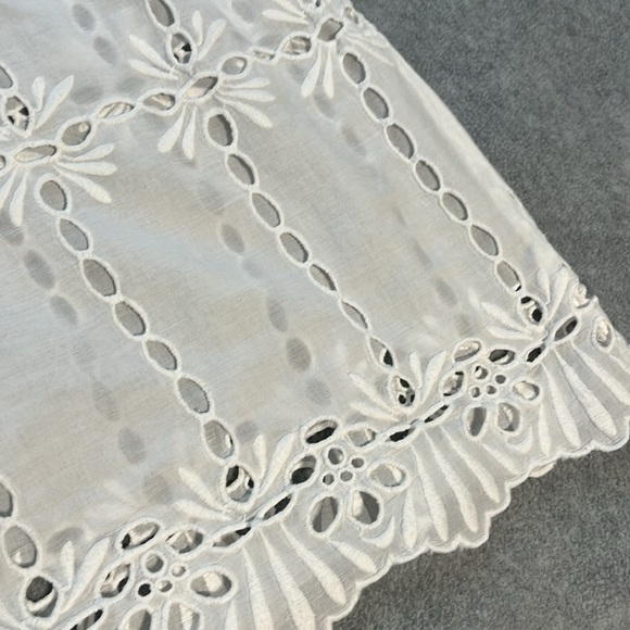 Coastal Fairy Eyelet Top Small Boho Coquette Conchita Cottage BeachSheer Summer - Picture 7 of 8